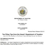 Hawaii Tax Rebate 2023