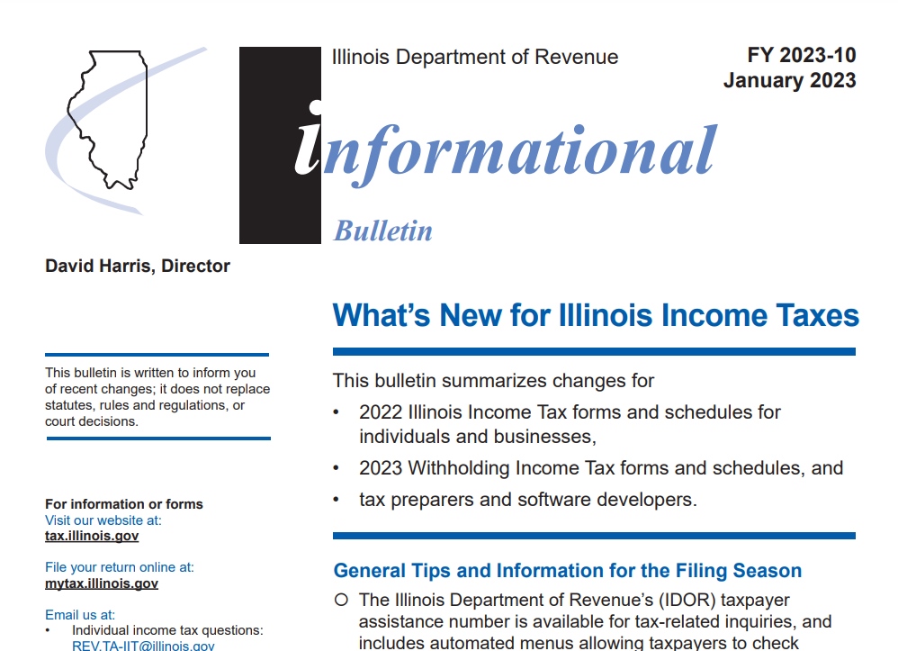 Illinois Tax Rebate 2023