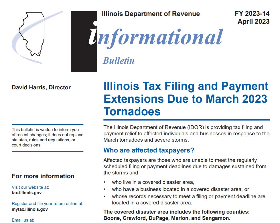 Tax Rebate 2023 Illinois