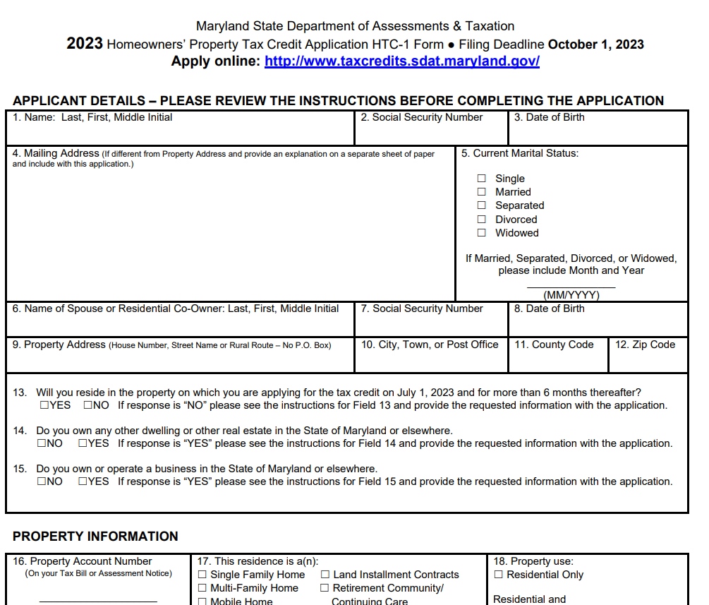 Maryland Tax Rebate 2023